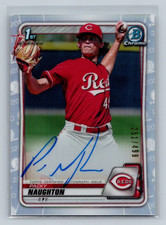 Packy Naughton 2020 Bowman Chrome 1st Refractor Auto /499 #CPA-CN Reds