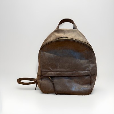 Vintage Hobo International Leather Mini Backpack Taupe Gray  display picture 2