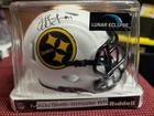 Pittsburgh Steelers autographed signed mini helmet Coa BAS JuJu Smith Schuster