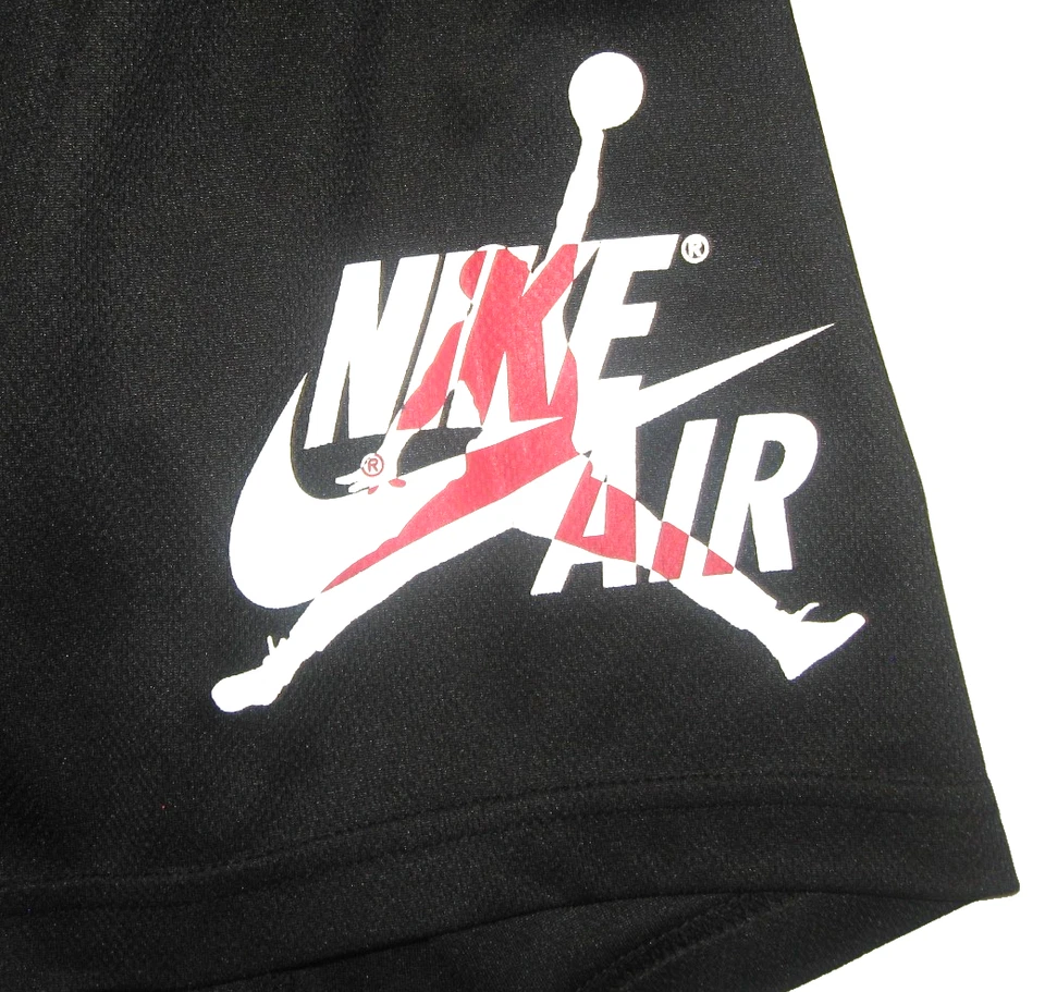 NWT 2 Boy's JORDAN Dri-Fit Air Black & Gray Knit Athletic Shorts Jumpman M 10-12 - Image 4 of 4