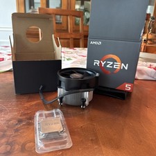 AMD CPU 6 core Processor Ryzen 5 1600 3.20 GHz AM4 w/cooler  YD1600BBM6IAE