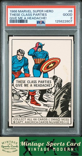 Captain America #6 Marvel 1966 Super Heroes card