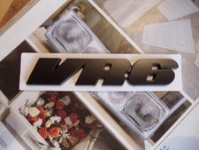 Schriftzug VR6 in schwarz zu Aufkleben hinten Corrado Passat Golf