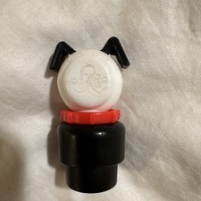 VINTAGE Fisher-Price Little People WHOOPS Lucky Dog BLANK FACE Error Rare 