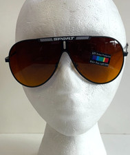 Vintage Men's BLACK Frame Sport Retro Sunglasses, Perfect for vacation, Taiwan