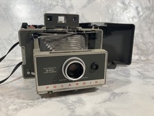 Polaroid Automatic 340 Land Camera   Vintage Folding Instant Camera w/ Case