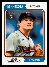 Louie Varland RC Rookie 2023 Topps Heritage #46 Minnesota Twins Mint
