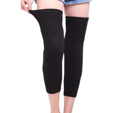 erioctry Unisex Cashmere Wool Knee Brace Pads Leg Warmers free size, Black