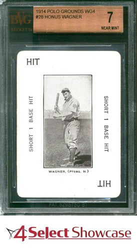 1914 WG4 POLO GROUNDS #28 HONUS WAGNER HOF BVG 7 W/ 10 CENTERING