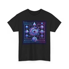 Cyberpunk Trauma Cycle Graphic Tee - Futuristic Neon Design Shirt