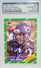 1986 Topps #27 Dave Duerson Signed Rookie Card Autograph RC Auto PSA Bears SBXX. rookie card picture