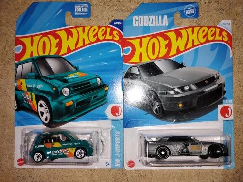 Hot Wheels - Nissan Skyline Godzilla Grey - Honda City Turbo II Treasure Hunt