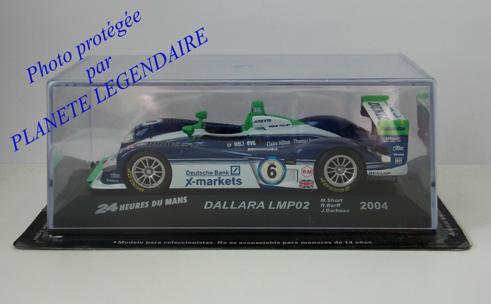 Dallara LMP02 2004 miniature IXO Altaya 1/43e, réplique de collection en métal