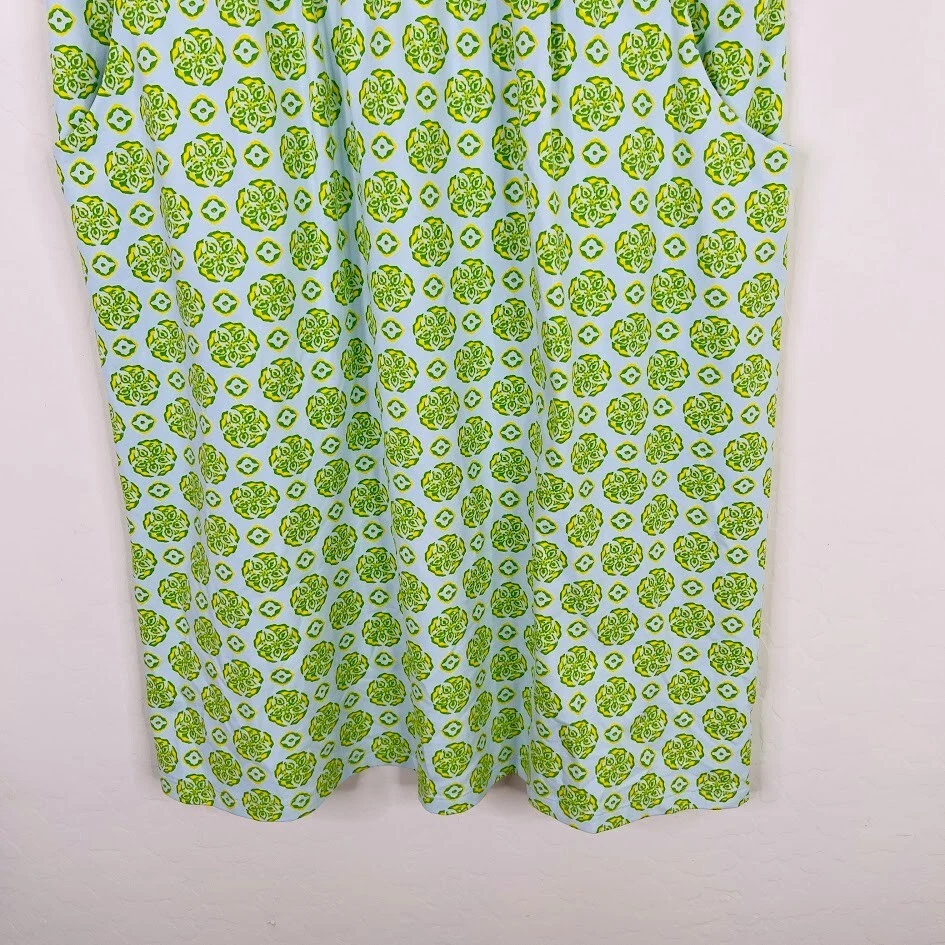 VETEMENTS Abito tubino donna J McLaughlin Catalina in tessuto taglia S verde floreale resort mini