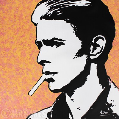 David Bowie: The Thin White Duke - Original Pop Art Painting By Babes Kopp