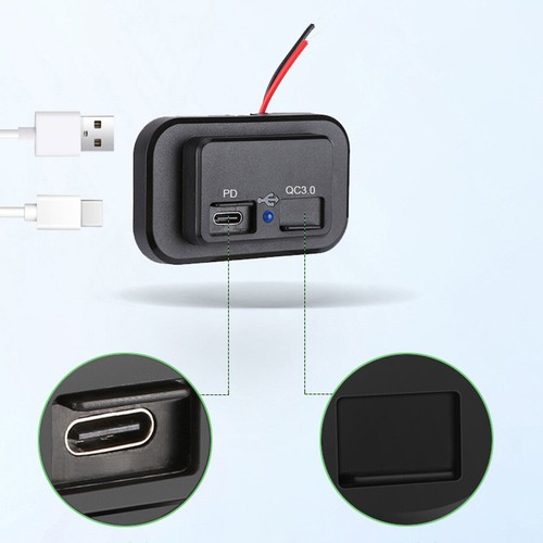 12V Type C Fast Charger Adapter Socket PD 36W For iPad Apple iPhone 13 Pro Max - Picture 5 of 11