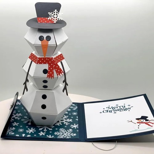 Pop-up 3D Christmas Greeting Cards with Note Card & Envelope Xmas Gift US - Picture 13 of 14
