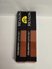 NEW 2 PACK Revlon ColorStay Satin Ink Liquid Lipstick- 038 Citrine Queen