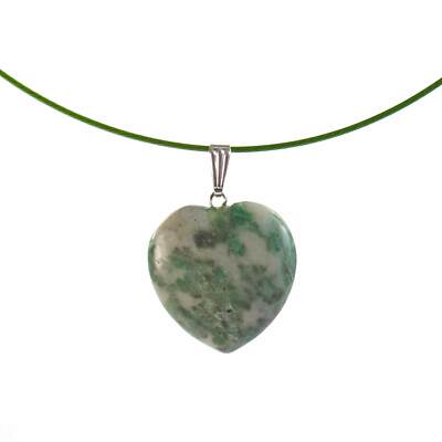 Burma Jade Herz Anhänger 24-26 mm