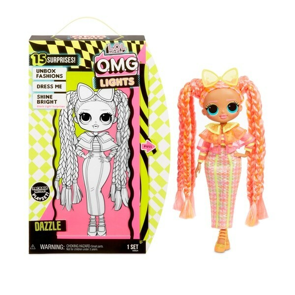 LOL Surprise OMG Lights DAZZLE Fashion doll set playset Glitter