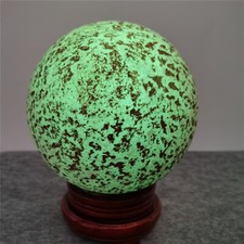 25,68 lb Brilla en la Oscuridad Dios de la Riqueza Tibetana Antigua Bola Luminosa Cuentas Dzi Antiguas