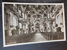 vtg postcard RPPC Propstei Birnau - Interior GERMANY  real photo