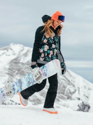 ROXY Creek Negro Pantalones Esquí Mujer Overol Cáscara Nieve para eBay