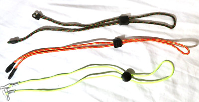 Lot of 3  eyewear lanyard retainer Corded holders multicolored, Chums and other