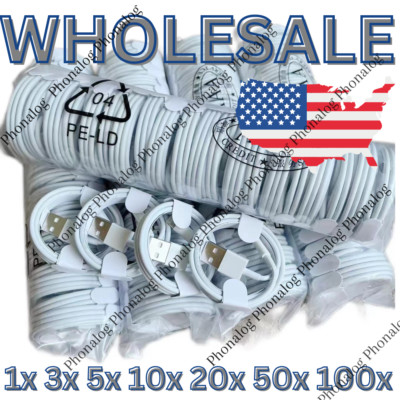 USB Charger Cable Cord For Apple iPhone 5 6 7 8 XR 11 12 13 14 Pro Max Wholesale