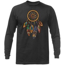Native American Vintage Dream Catcher Feather Long Sleeve T-Shirt