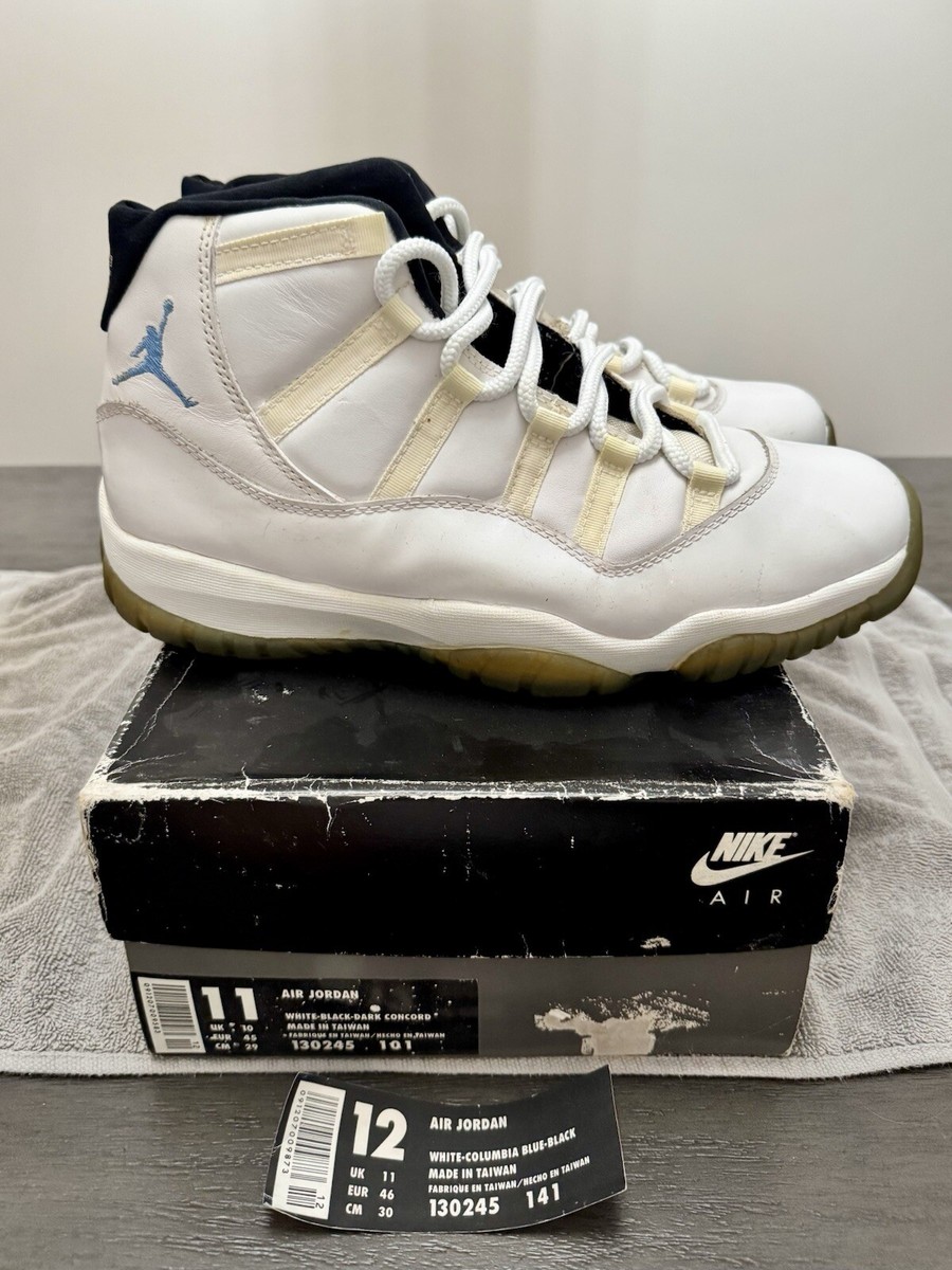 【観賞用】1996 Nike Air Jordan 11 シューズ 7 (US) 1995/1996 Jordan 11 Columbia North Carolina Blue | eBay