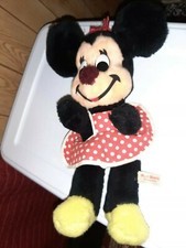 Disney plush MINNIE MOUSE WALT DISNEY CHARACTERS 1960's CALIFORNIA STUFFED TOYS