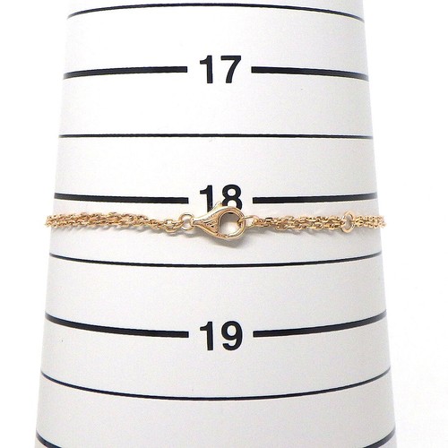 Cartier Bracelet Love B6063600 Circle Double Chain Vis 2 Point Diamond 750RG - Picture 8 of 8