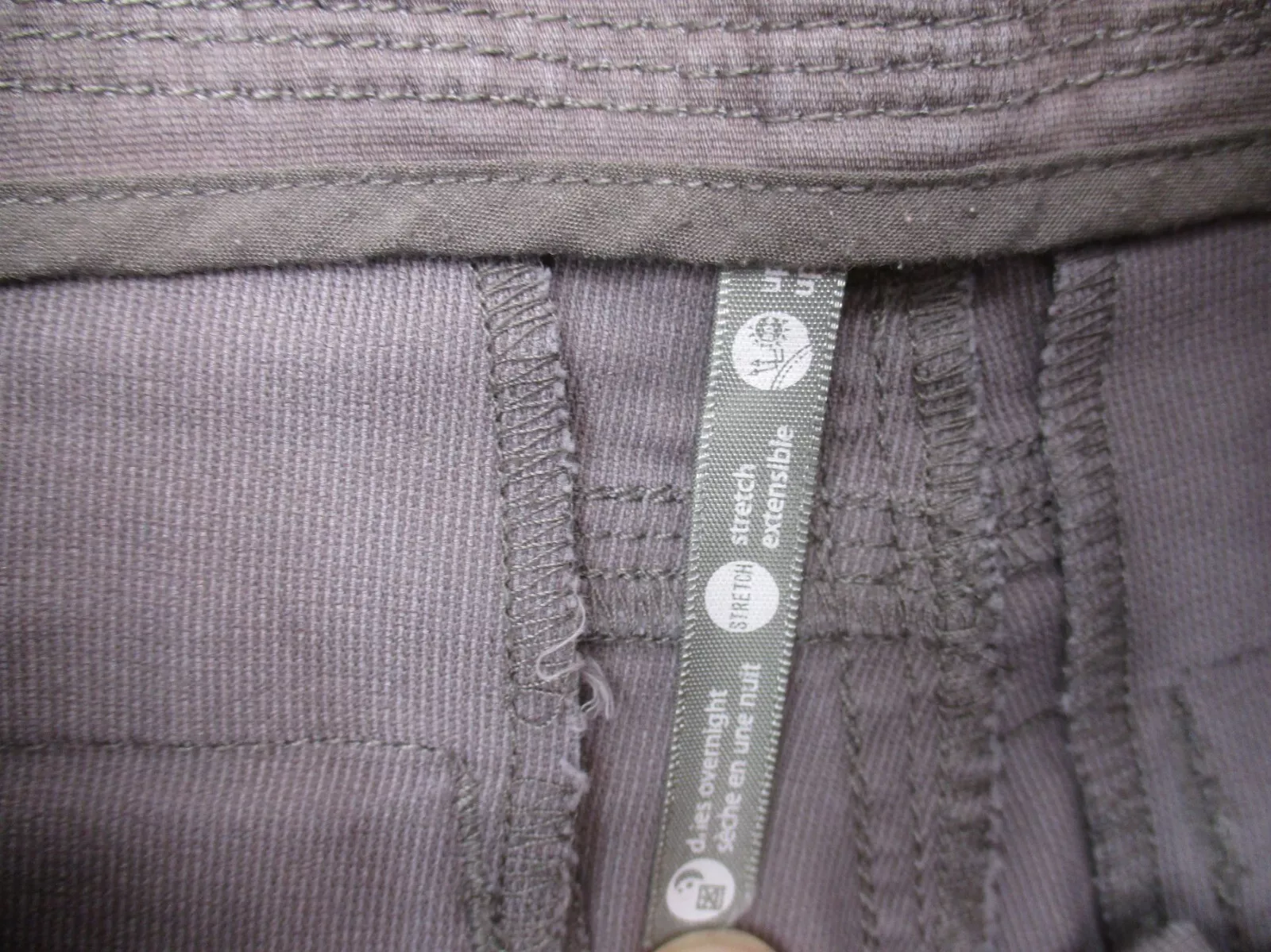 lole cotton blend zip fly multi pocket hiking shorts