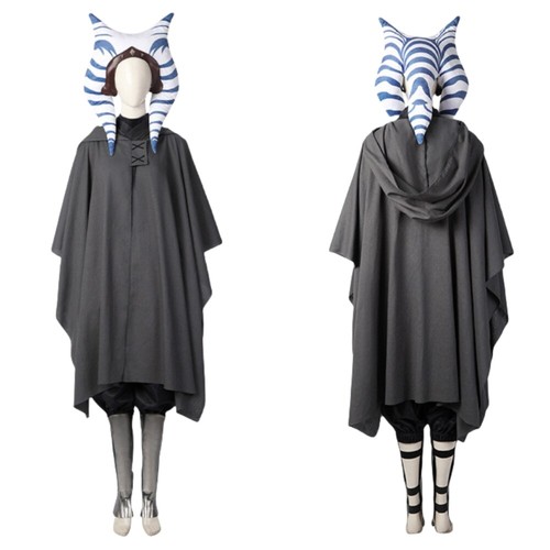 Xcoser Star Wars Ahsoka Tano Cosplay Costume Women Halloween Outfit Full Set - Picture 5 of 19