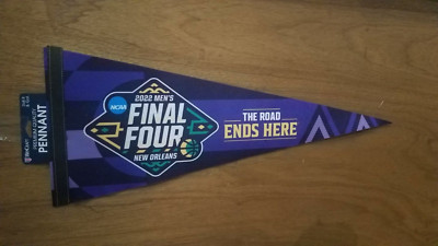 2022 Final Four NCAA Mens Logo 12x30 Premium Pennant Duke Kansas UNC New Orleans