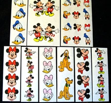 Mrs Grossman - Nine Sheets Classic Disney Sticker Sheets 2x6 & 4x6 inch