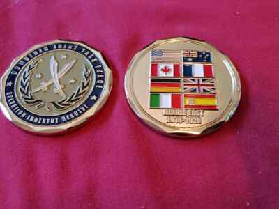 MIDDLE EAST COMBINED TASK FORCE OPERATION INHERENT RESOLVE 2020 CHALLENGE COIN 
