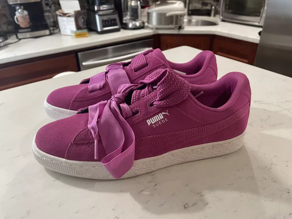 PUMA Kids&#039; Suede Heart Sneakers, Rose Violet EUR 39 | eBay