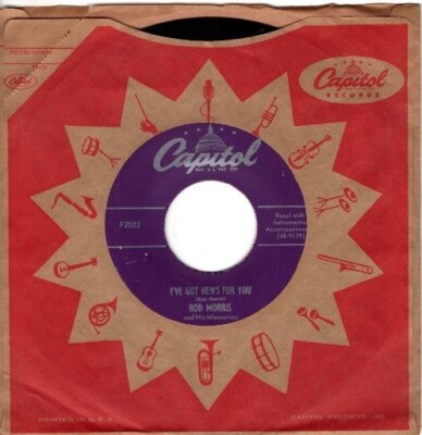 Rod Morris - I've Got News For You / Ten To One I Love You 7'' 45