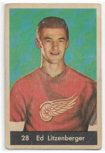 Ed Litzenberger #28 1961 Parkhurst card
