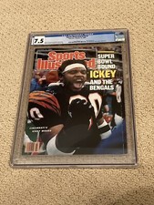 Ickey Woods Sports Illustrated CGC 7.5 White (Bengals Super Bowl XXIII)- 1989