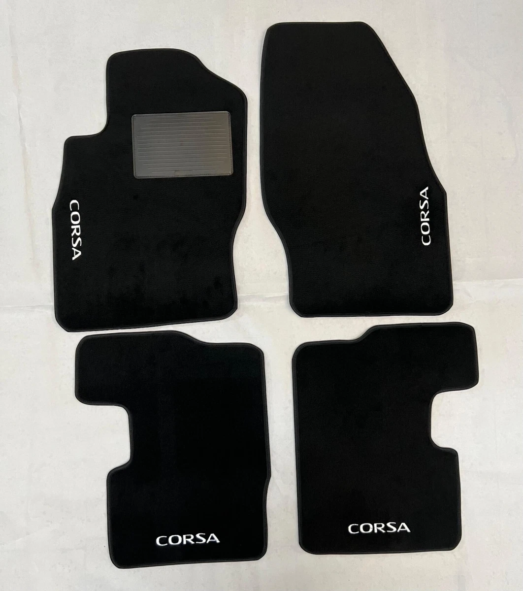 Tappetini Opel Corsa E 2015-19 | Set 2 Pezzi Velour Nero moto-MOLTICO