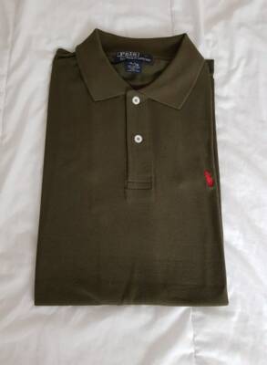 RL POLO HOMBRE VERDE MILITAR TALLA XL ¡SUPER OFERTA!