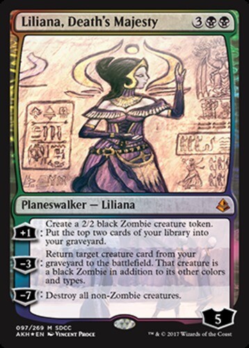 1x] Liliana, Death's Majesty - Foil - SDCC 2017 Exclusive Near