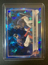 2022 Topps Chrome Sapphire Boston Bashers #630 Red Sox Devers Baseball Card