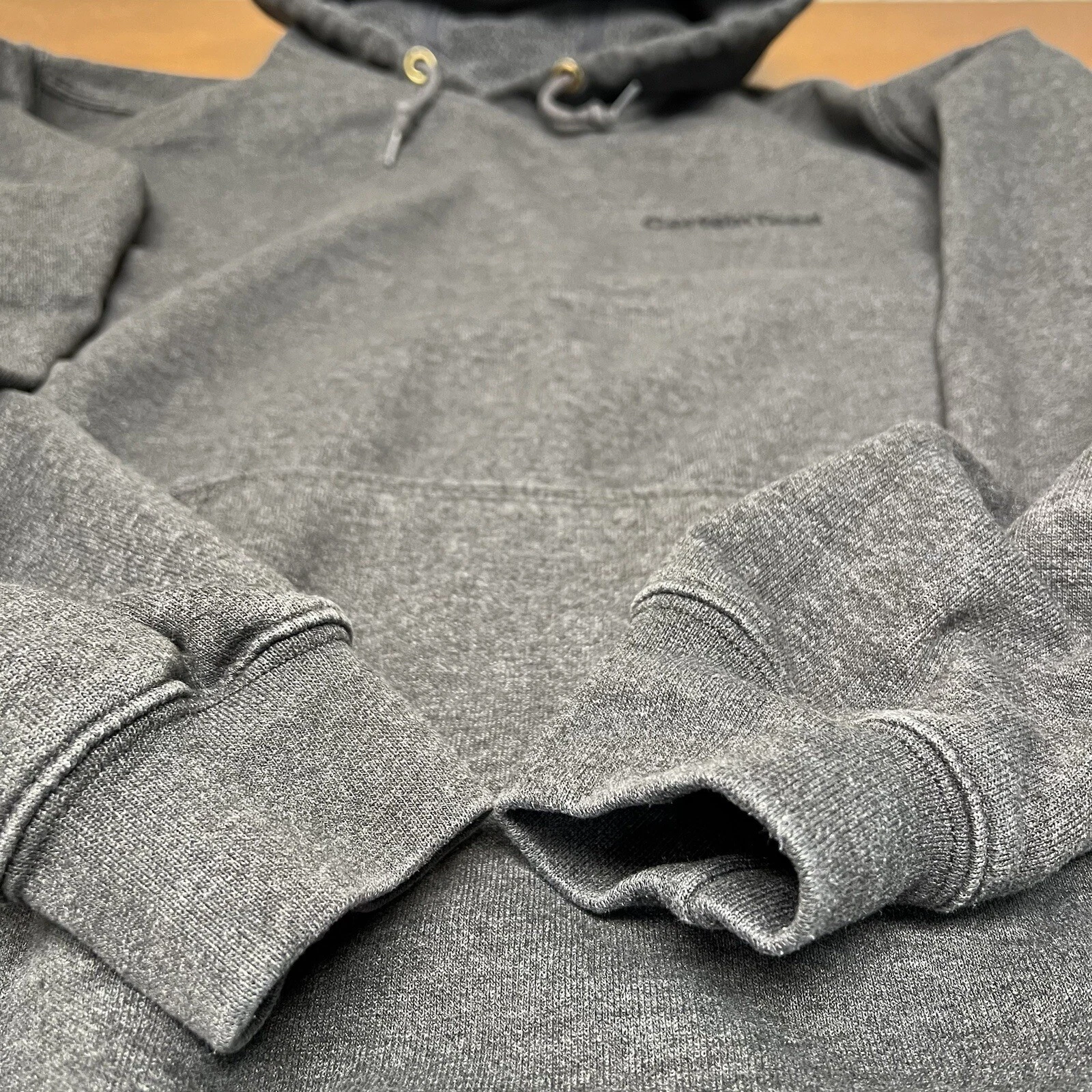 VETEMENTS Felpa con cappuccio Carhartt uomo grigio medio pullover vestibilità originale peso pesante