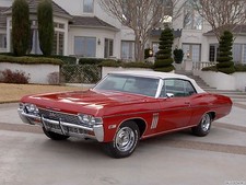 1968 Chevy Impala Ss 427 Convertible Red 24 X 36 Inch Poster 1968 Chevy Impala Ss 427 Convertible Red 24 X 36 Inch Poster