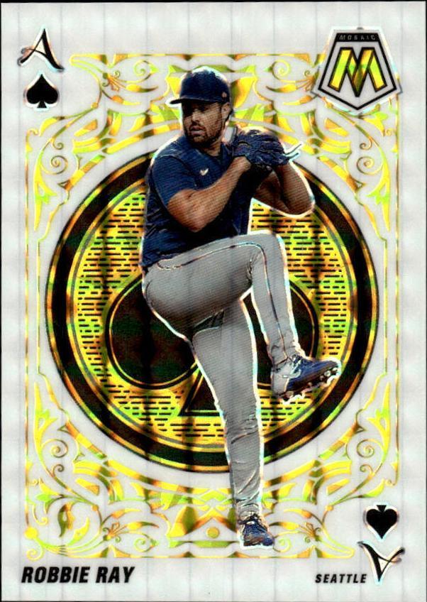2022 Panini Mosaic - Aces Robbie Ray #A-8 Reactive Yellow Mosaic