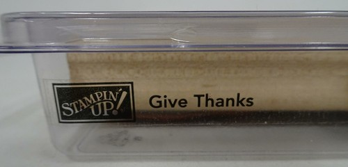 Stampin' Up Set of 6 Rubber Stamps Give Thanks 2006 Pumpkin Apples Flowers - Picture 4 of 6